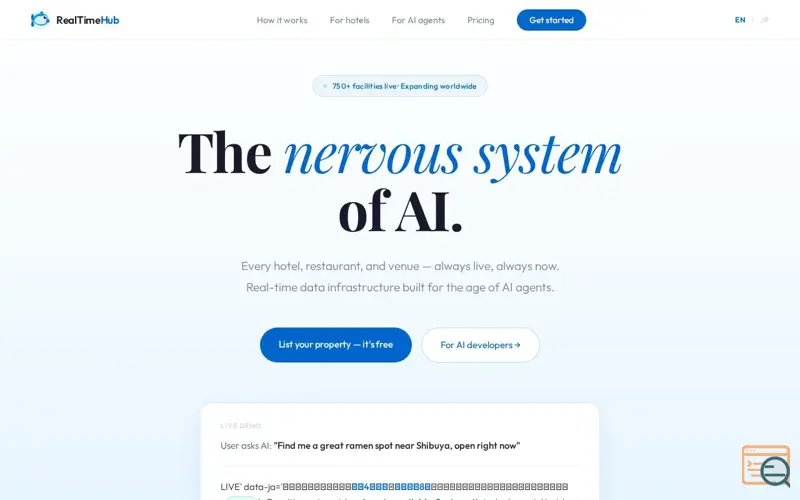 Screenshot of RealTimeHub MCP