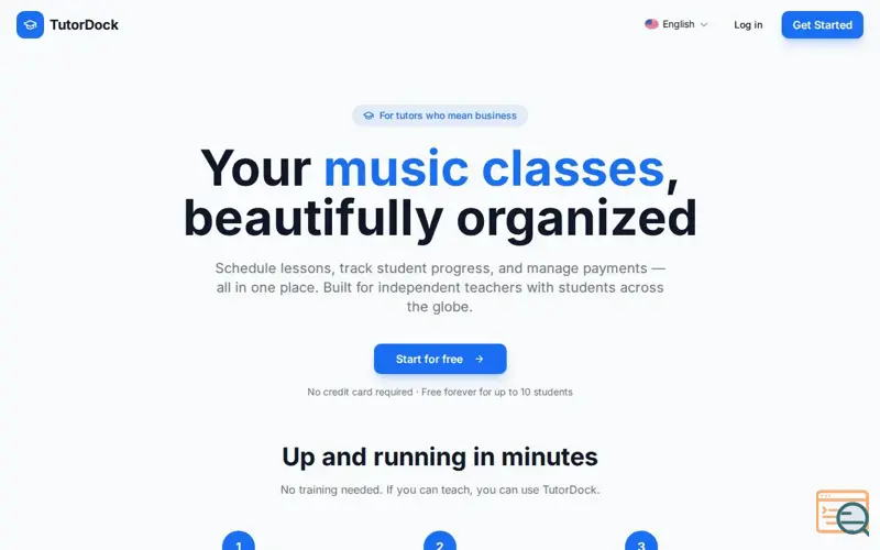 Screenshot of TutorDock - Private Tutor Management 