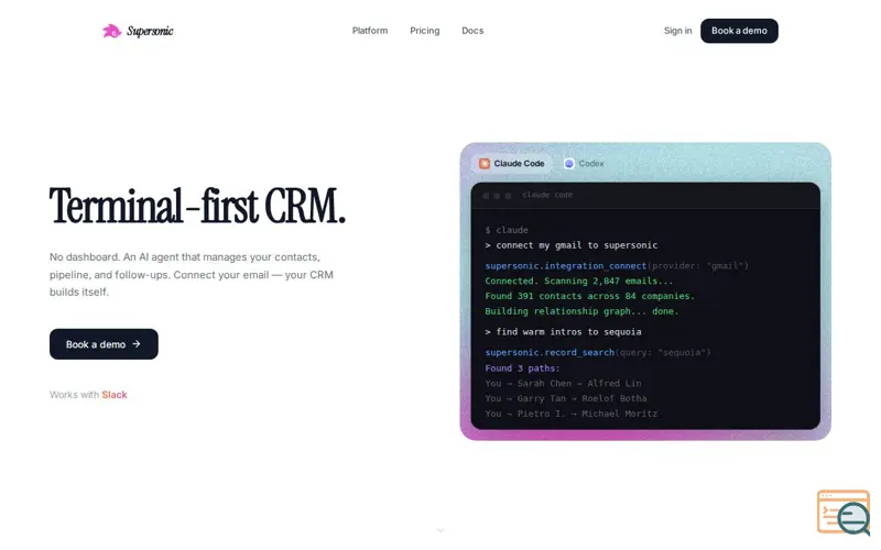 Screenshot of Supersonic