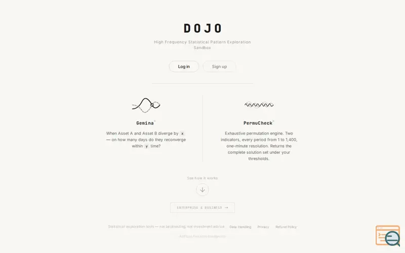 Screenshot of DOJO by Student One