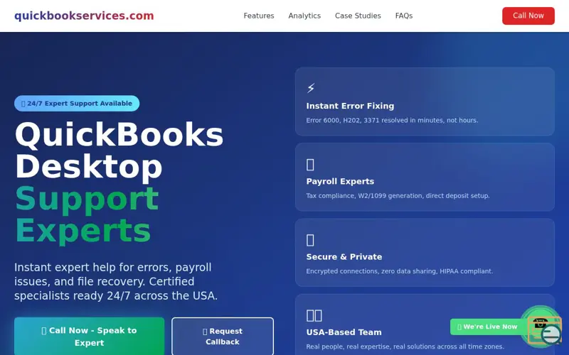 Screenshot of QuickBooks Desktop Support Experts