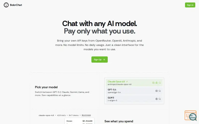 Screenshot of BobrChat