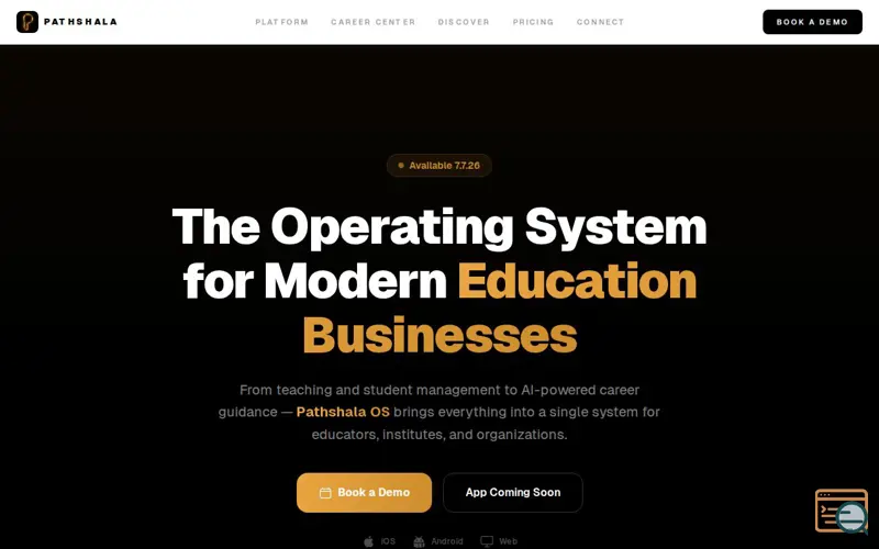 Screenshot of Pathshala Inc