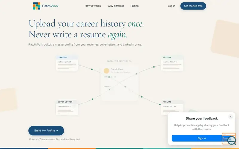Screenshot of PatchWork