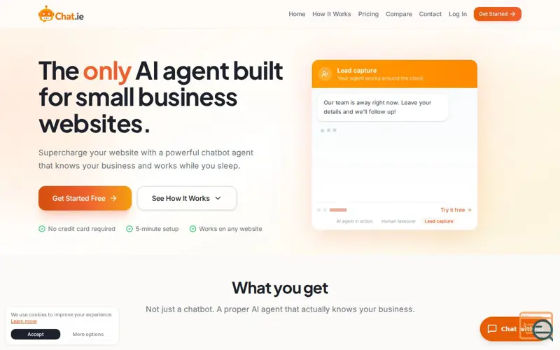 Screenshot of Chat.ie