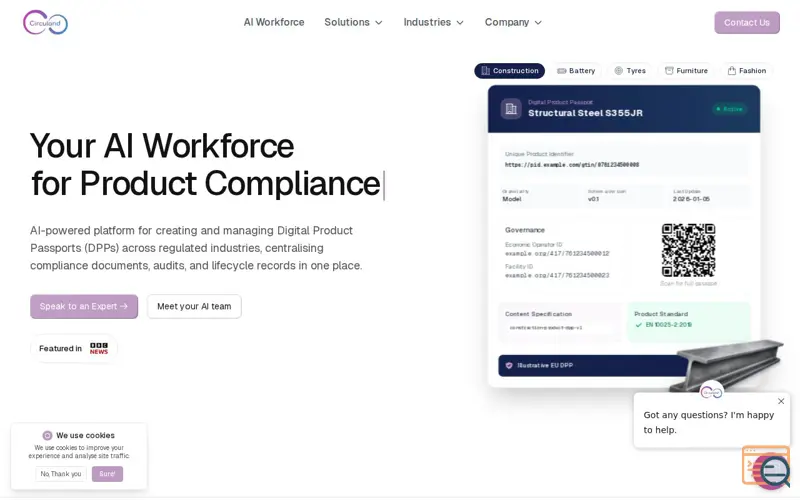 Screenshot of Carbon Analysis by Circuland