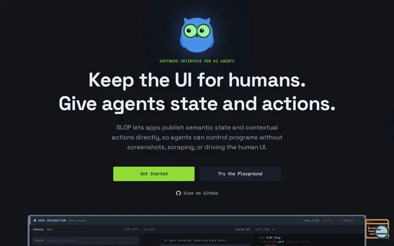 Screenshot of SLOP State Layer for Observable Programs