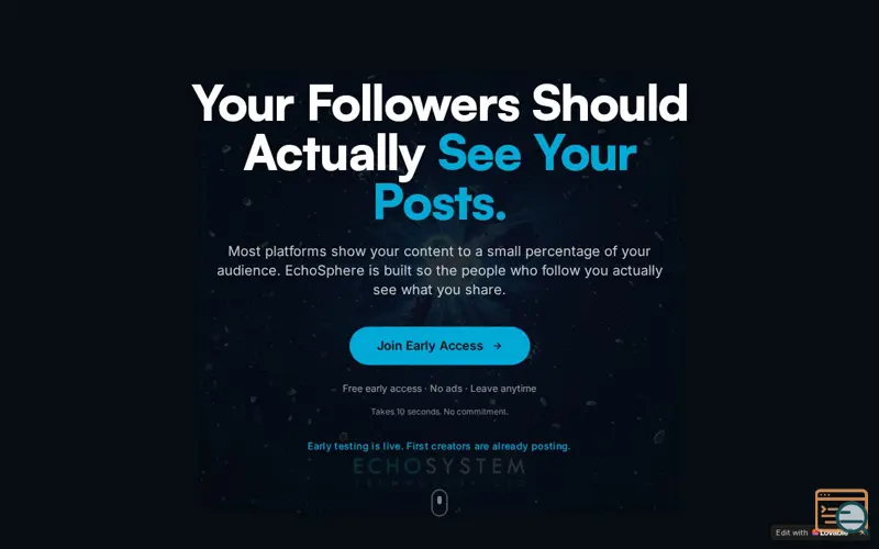 Screenshot of Echosphere 