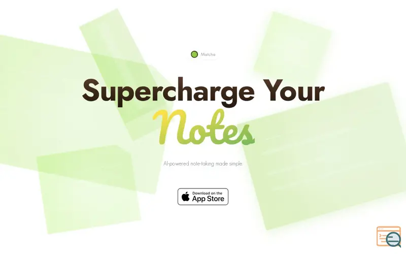 Screenshot of Matcha