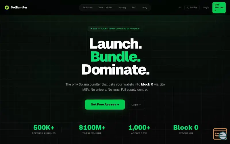 Screenshot of SolBundler.app