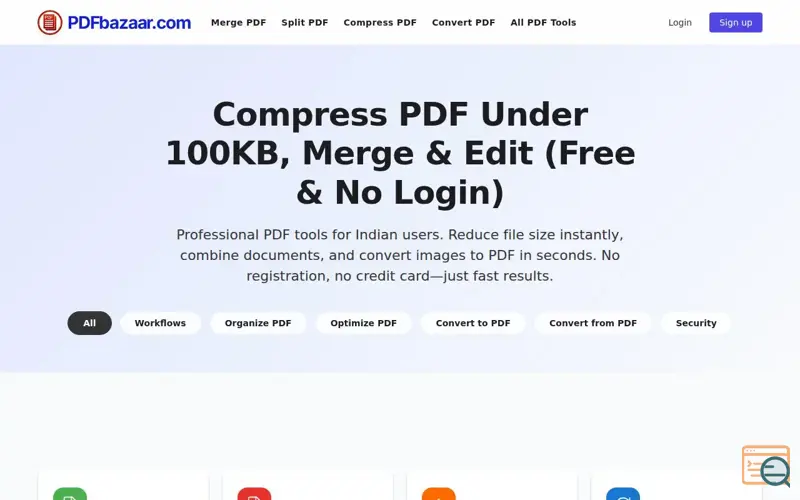 Screenshot of PDFbazaar.com
