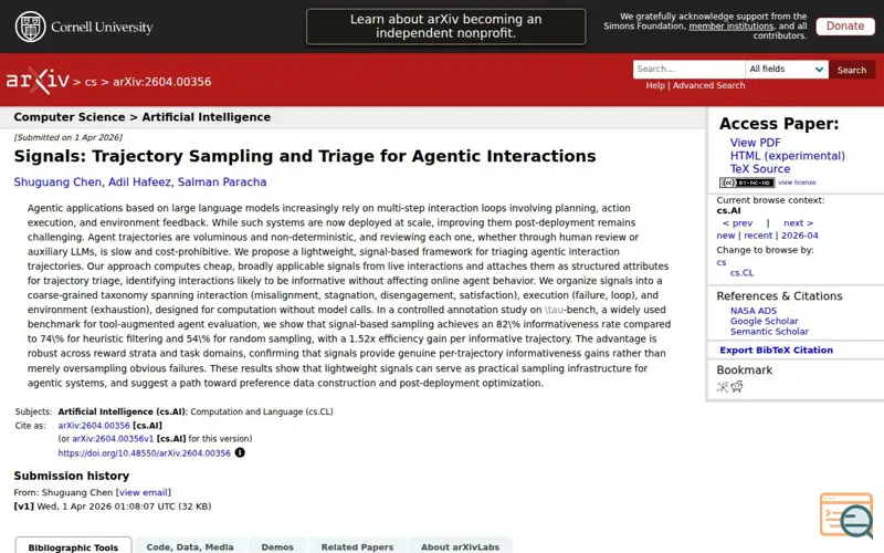 Screenshot of Signals