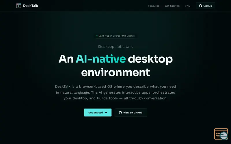 Screenshot of DeskTalk