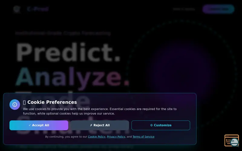 Screenshot of C-pred