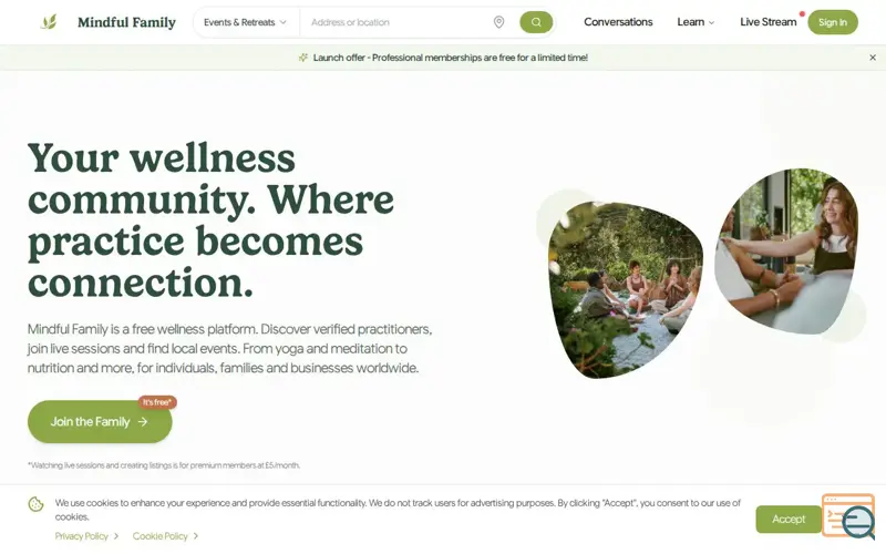 Screenshot of Mindful Family