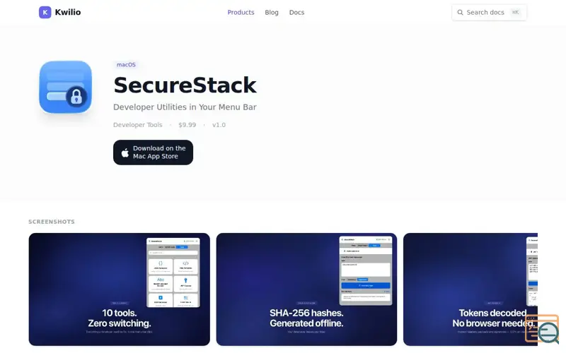 Screenshot of SecureStack