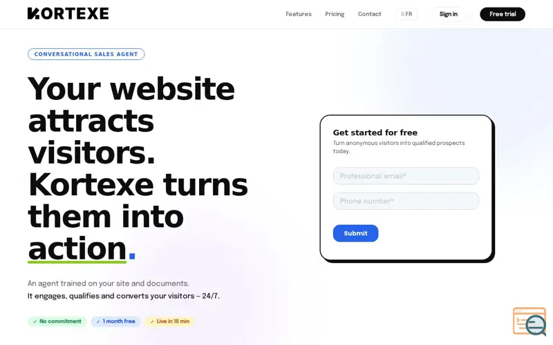 Screenshot of Kortexe