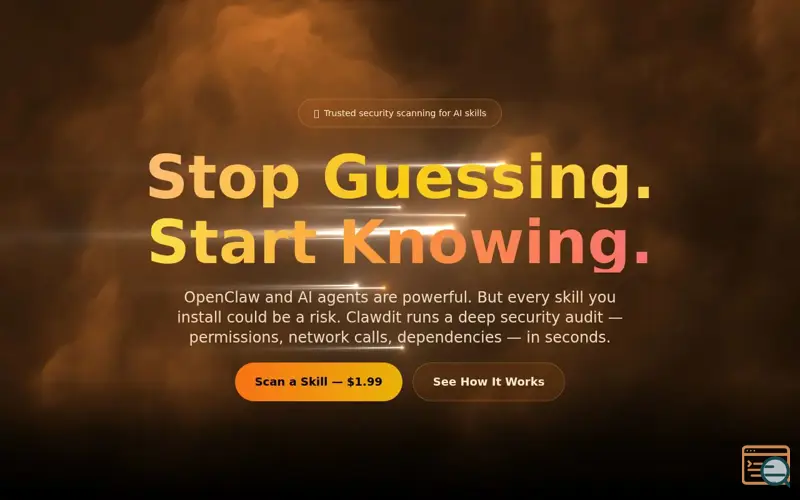 Screenshot of Clawdit: Know What You're Installing