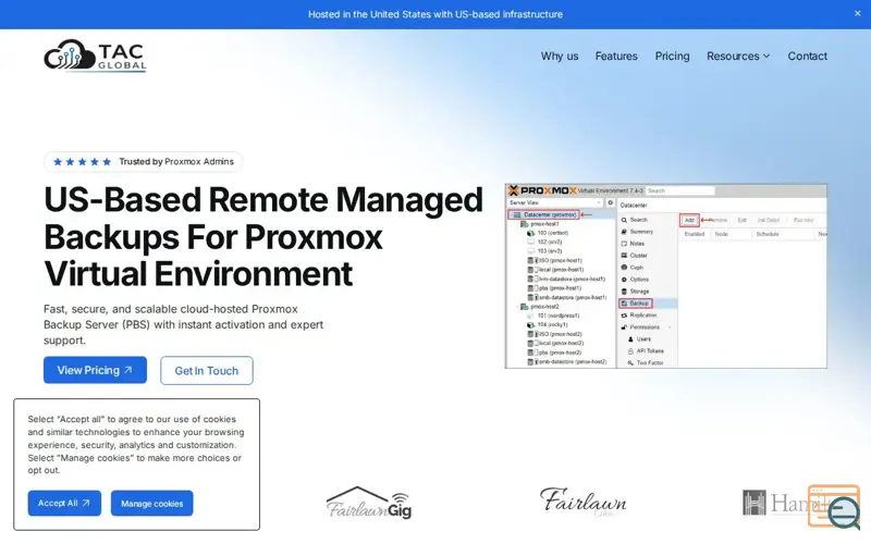 Screenshot of TAC.GLOBAL