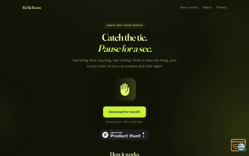 Screenshot of I had no idea I twirled my hair 25 times an hour until my Mac told me