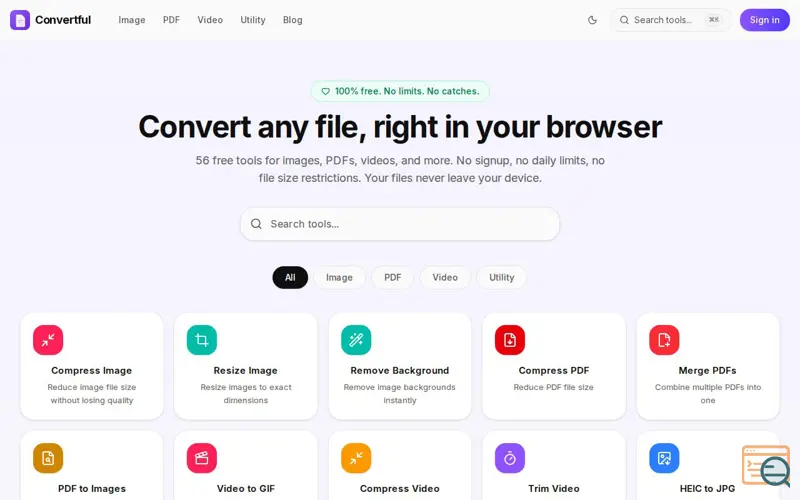 Screenshot of Convertful