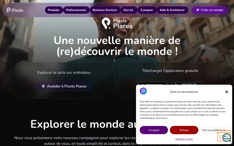 Screenshot of Pixxle Places