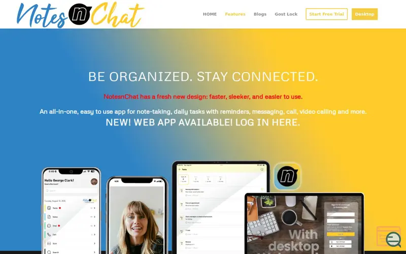 Screenshot of NotesNChat