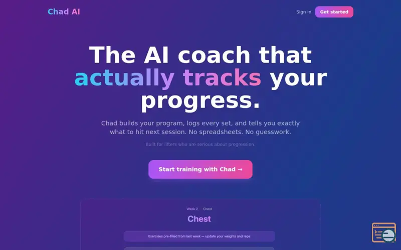 Screenshot of ChadAI 