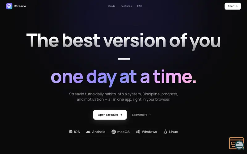 Screenshot of Streavio — Habit Tracker