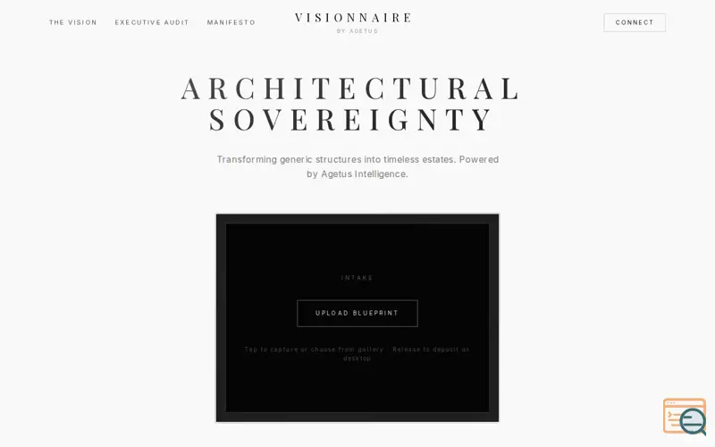 Screenshot of Visionnaire by Agetus