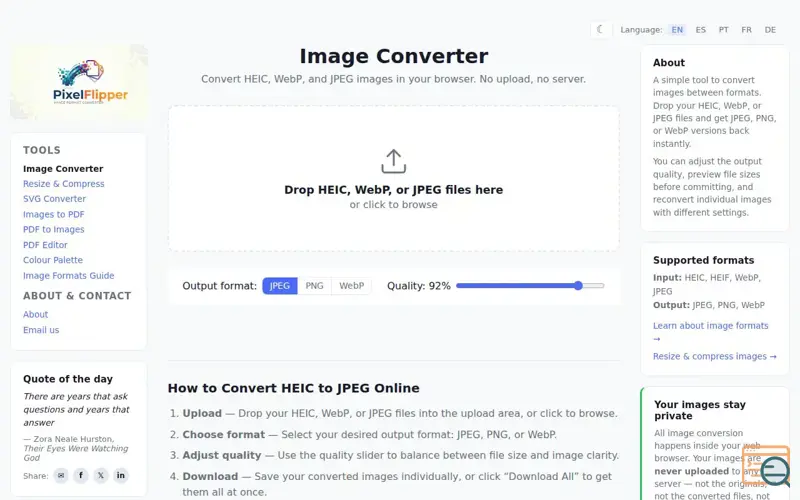 Screenshot of PixelFlipper