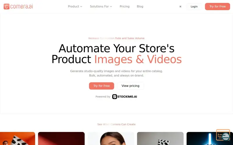 Screenshot of Async bulk product shots and videos to automate store visuals