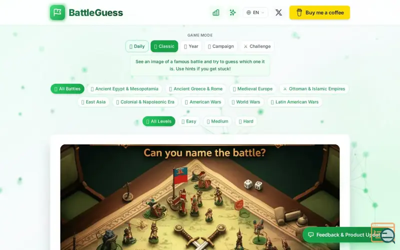 Screenshot of BattleGuess