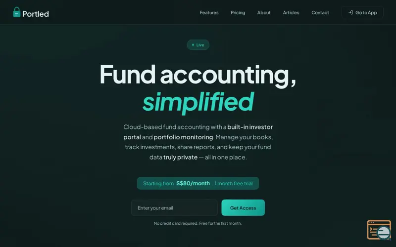 Screenshot of Portled