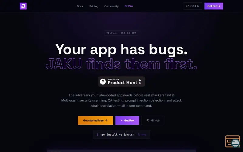 Screenshot of Jaku.app
