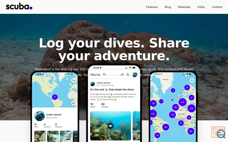 Screenshot of Scubaspot: Dive Log & Social
