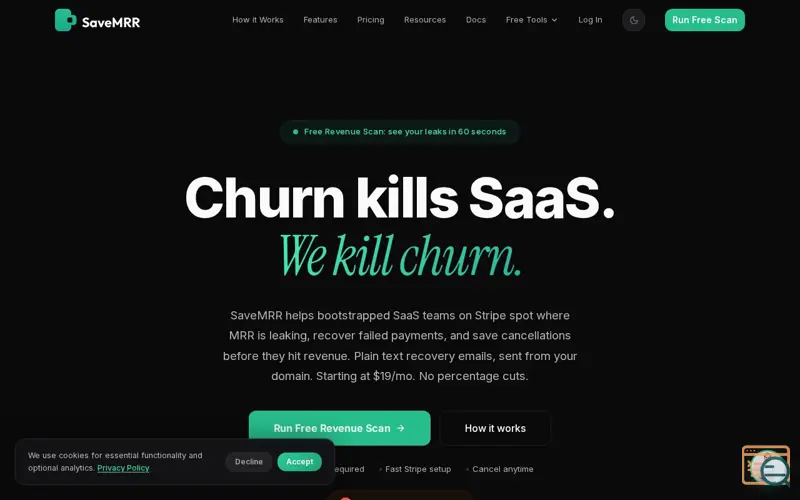 Screenshot of SaveMRR