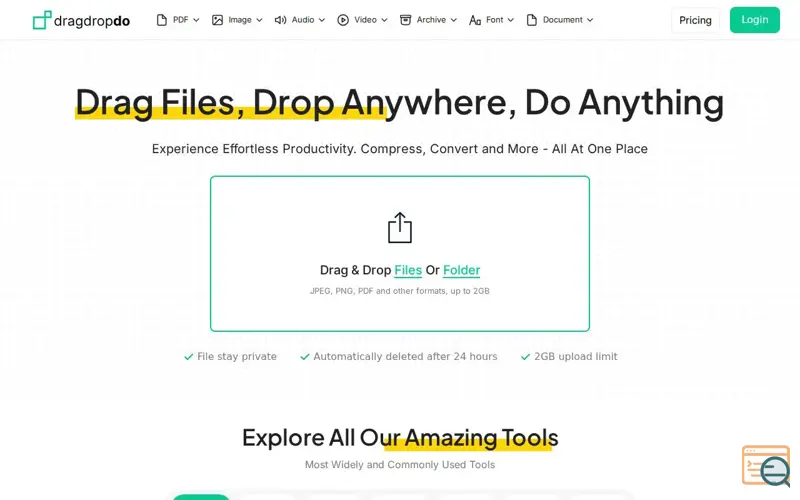 Screenshot of dragdropdo