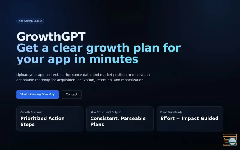 Screenshot of GrowthGPT