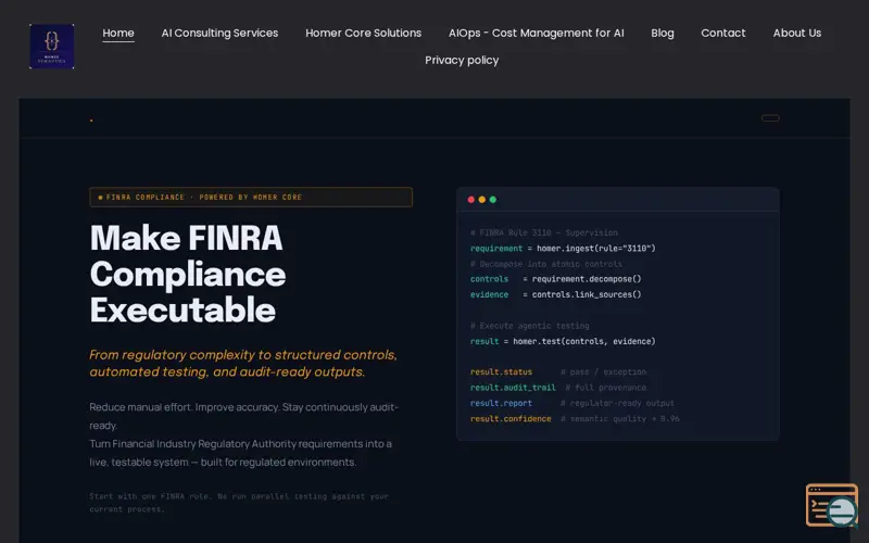 Screenshot of Homer Core