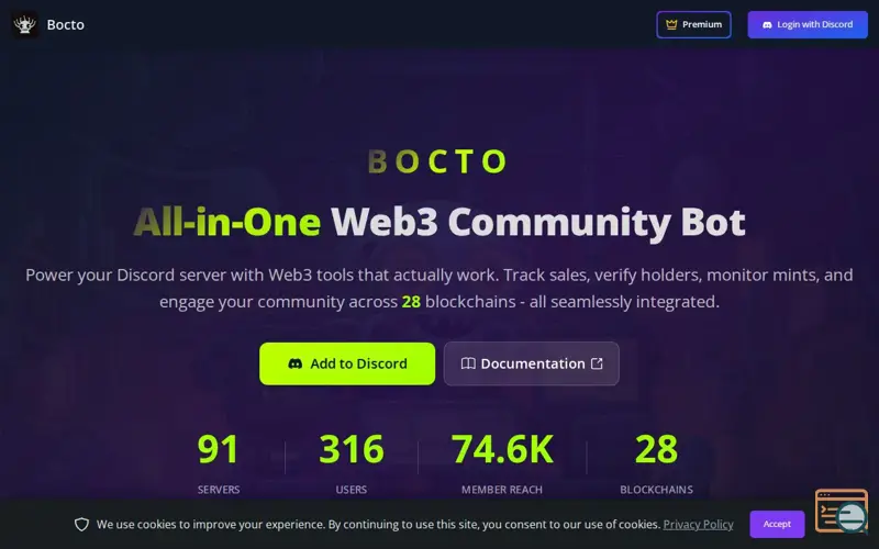 Screenshot of Bocto