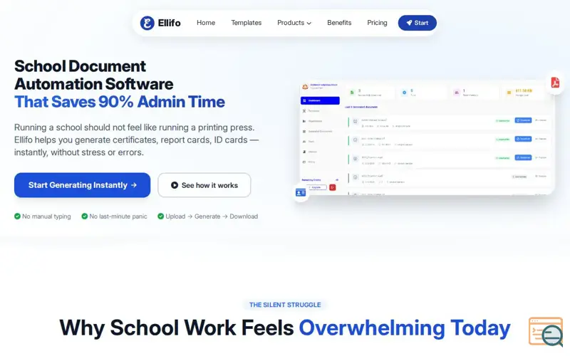 Screenshot of Ellifo