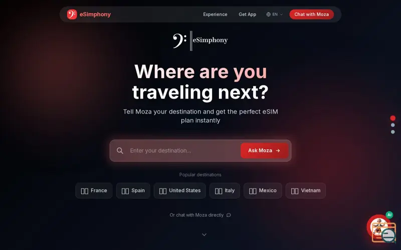 Screenshot of eSimphony