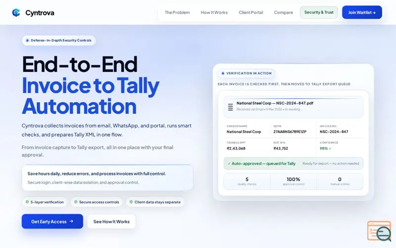 Screenshot of Cyntrova