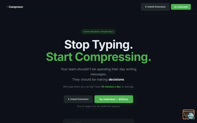 Screenshot of Compressr