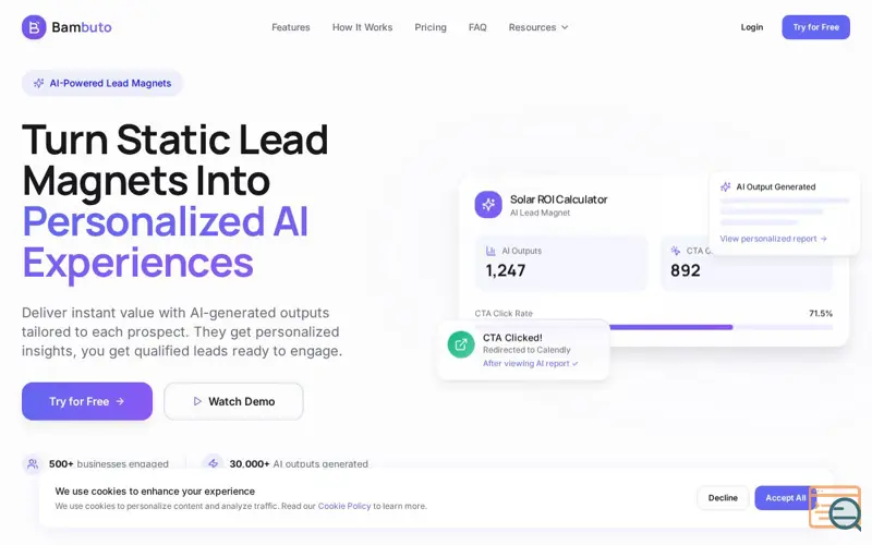 Screenshot of Bambuto