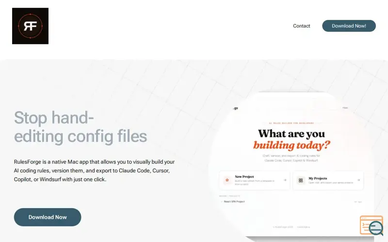 Screenshot of RulesForge