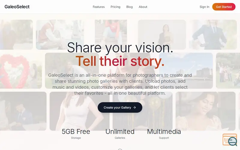 Screenshot of GaleoSelect