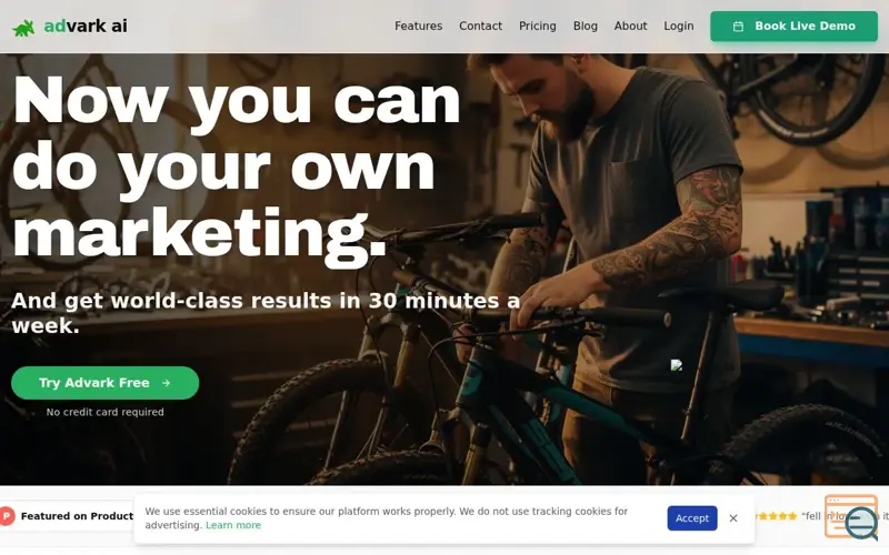 Screenshot of Advark Ai