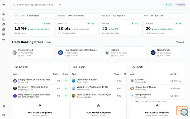 Screenshot of AppStoreStatistics